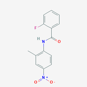 molecular formula C14H11FN2O3 B8278463 2-fluoro-N-(2-methyl-4-nitrophenyl)benzamide CAS No. 349128-47-8