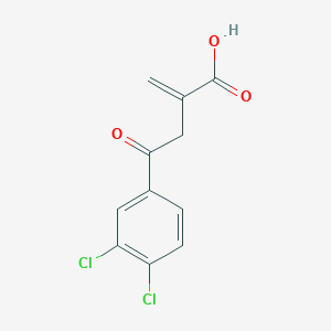 molecular formula C11H8Cl2O3 B8278477 2-Methyliden-4-oxo-4-(3',4'-dichlorophenyl)butanoic acid 