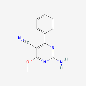 2-Amino-4-methoxy-6-phenyl-pyrimidine-5-carbonitrile
