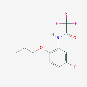 2,2,2-trifluoro-N-(5-fluoro-2-propoxyphenyl)acetamide