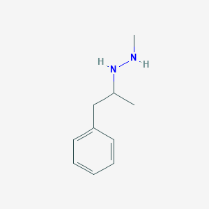 molecular formula C10H16N2 B082785 1-Methyl-2-(1-phenylpropan-2-yl)hydrazine CAS No. 14198-18-6