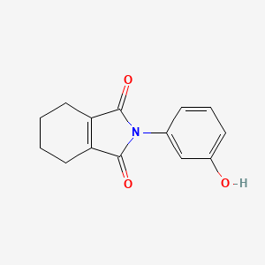 molecular formula C14H13NO3 B8278697 N-(3-hydroxyphenyl)-3,4,5,6-tetrahydrophthalimide CAS No. 76464-58-9
