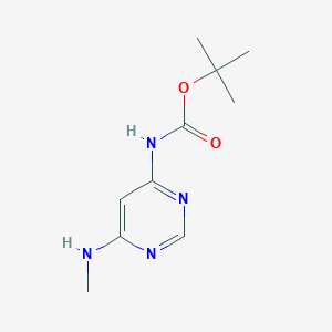 molecular formula C10H16N4O2 B8278794 tert-Butyl(6-(methylamino)pyrimidin-4-yl)carbamate 
