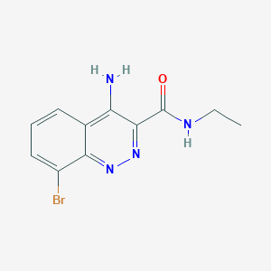4-Amino-8-bromo-N-ethyl-cinnoline-3-carboxamide