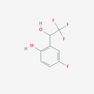 4-Fluoro-2-(2,2,2-trifluoro-1-hydroxyethyl)phenol