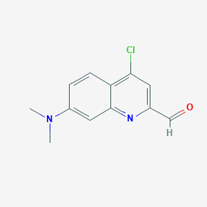 4-Chloro-7-(dimethylamino)quinoline-2-carbaldehyde