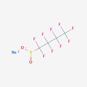 molecular formula C4HF9NaO2S B8279492 SODIUM 1,1,2,2,3,3,4,4,4-NONAFLUORO-1-BUTANESULFINATE CAS No. 102061-82-5