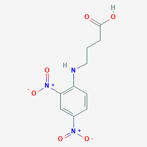 molecular formula C10H11N3O6 B082796 DNP-gamma-AMINO-n-BUTYRIC ACID CAS No. 10466-75-8