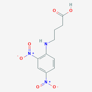 molecular formula C10H11N3O6 B082796 4-(2,4-二硝基苯胺基)丁酸 CAS No. 10466-75-8