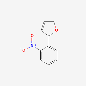 molecular formula C10H9NO3 B8279648 2-(2-Nitrophenyl)-2,5-dihydrofuran 