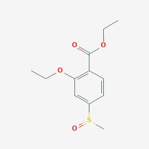 molecular formula C12H16O4S B8279714 Ethyl 2-ethoxy-4-methanesulfinylbenzoate 
