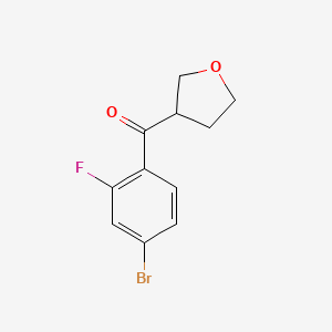 (4-Bromo-2-fluorophenyl)(tetrahydro-3-furanyl)methanone