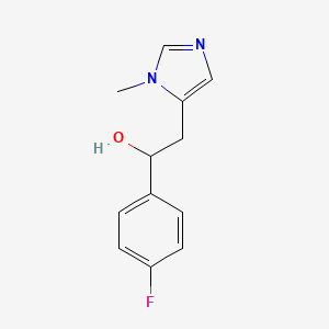 1-(4-Fluorophenyl)-2-(1-methylimidazol-5-yl)ethanol