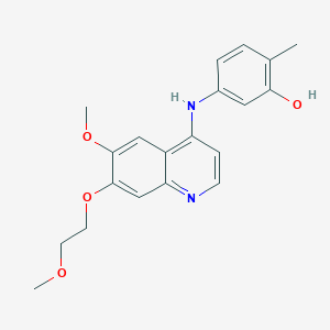 5-[[6-Methoxy-7-(2-methoxyethoxy)quinolin-4-yl]amino]-2-methylphenol