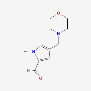 molecular formula C11H16N2O2 B8280020 1-methyl-4-morpholin-4-ylmethyl-1H-pyrrole-2-carbaldehyde 