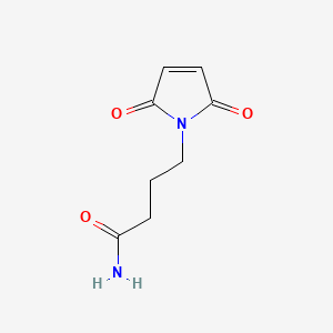 molecular formula C8H10N2O3 B8280044 3-(2,5-Dioxo-3-pyrroline-1-ylmethyl)propionamide 