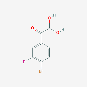 1-(4-Bromo-3-fluorophenyl)-2,2-dihydroxyethanone