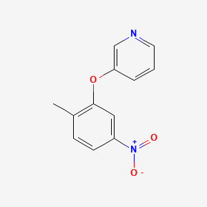 molecular formula C12H10N2O3 B8280065 3-(2-Methyl-5-nitrophenoxy)pyridine 