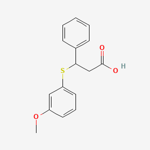 3-Phenyl-3-(3-methoxyphenylmercapto)propionic acid