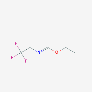 Ethanimidic acid, N-(2,2,2-trifluoroethyl)-, ethyl ester