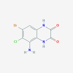 5-Amino-7-bromo-6-chloro-1,4-dihydro-2,3-quinoxalinedione