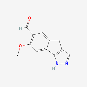 7-Methoxy-1,4-dihydroindeno[1,2-c]pyrazole-6-carbaldehyde