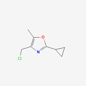 4-Chloromethyl-2-cyclopropyl-5-methyl-oxazole