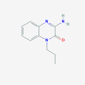 molecular formula C11H13N3O B8280114 1-n-Propyl-1,2-dihydro-2-oxo-3-aminoquinoxaline 