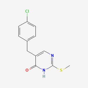 5-(4-Chlorobenzyl)-2-methylthiopyrimid-4-one