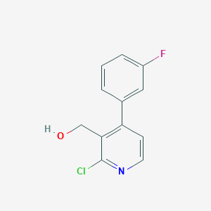 [2-Chloro-4-(3-fluorophenyl)pyridin-3-yl]methanol