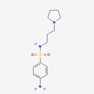 4-amino-N-(3-(pyrrolidin-1-yl)propyl)benzenesulfonamide