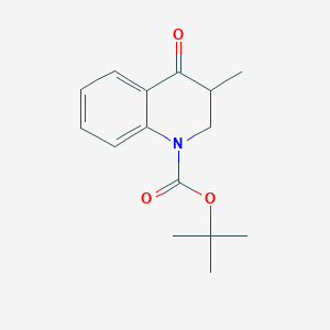 molecular formula C15H19NO3 B8280308 Tert-butyl 3-methyl-4-oxo-1,2,3,4-tetrahydroquinoline-1-carboxylate 