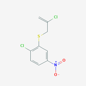 1-Chloro-2-(2-chloro-allylsulfanyl)-4-nitro-benzene