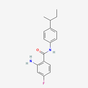 molecular formula C17H19FN2O B8280339 2-amino-N-(4-sec-butyl-phenyl)-4-fluoro-benzamide 