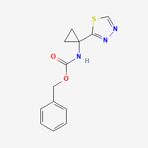 (1-1,3,4-Thiadiazol-2-yl-cyclopropyl)-carbamic acid benzyl ester