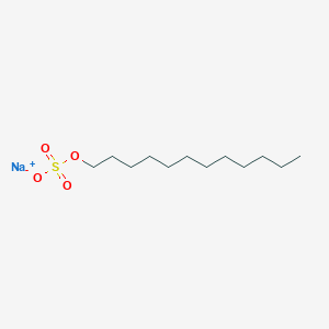 molecular formula C12H25O4S.Na<br>C12H25NaO4S B082804 Sodium dodecyl sulfate CAS No. 12765-21-8
