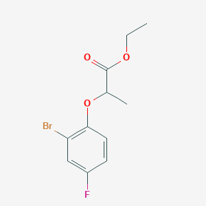 Ethyl 2-(2'-bromo-4'-fluorophenoxy)propionate