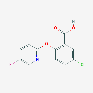 5-Chloro-2-[(5-fluoropyridin-2-yl)oxy]benzoic acid