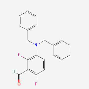 3-Dibenzylamino-2,6-difluoro-benzaldehyde