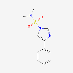 molecular formula C11H13N3O2S B8280516 N,N-dimethyl-4-phenylimidazole-1-sulfonamide 
