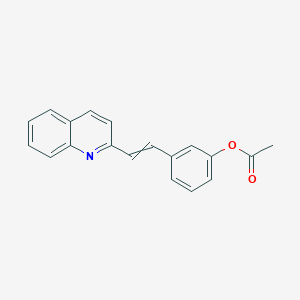 2-(2-(3-Acetoxyphenyl)ethenyl)quinoline