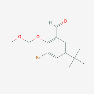 3-Bromo-5-(tert-butyl)-2-(methoxymethoxy)benzaldehyde