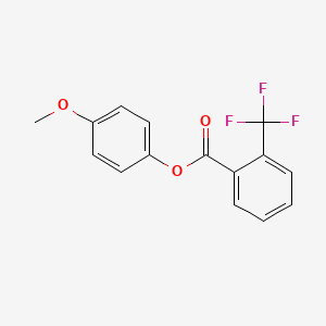 molecular formula C15H11F3O3 B8280659 2-Trifluoromethylbenzoic acid, 4-methoxyphenyl ester 