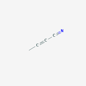 molecular formula C4H3N B082807 but-2-ynenitrile CAS No. 13752-78-8