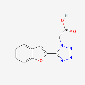 [5-(2-Benzofuryl) tetrazol-1-yl]acetic acid