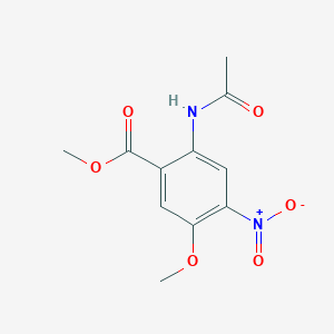 2-Acetylamino-5-methoxy-4-nitro-benzoic acid methyl ester