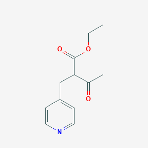 molecular formula C12H15NO3 B8280759 Ethyl 2-(4-pyridylmethyl)acetoacetate 