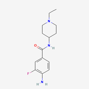 4-amino-N-(1-ethylpiperidin-4-yl)-3-fluorobenzamide