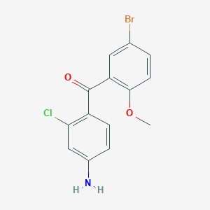 (4-Amino-2-chloro-phenyl)-(5-bromo-2-methoxy-phenyl)-methanone