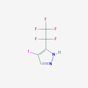 4-Iodo-3-(pentafluoroethyl)-1h-pyrazole